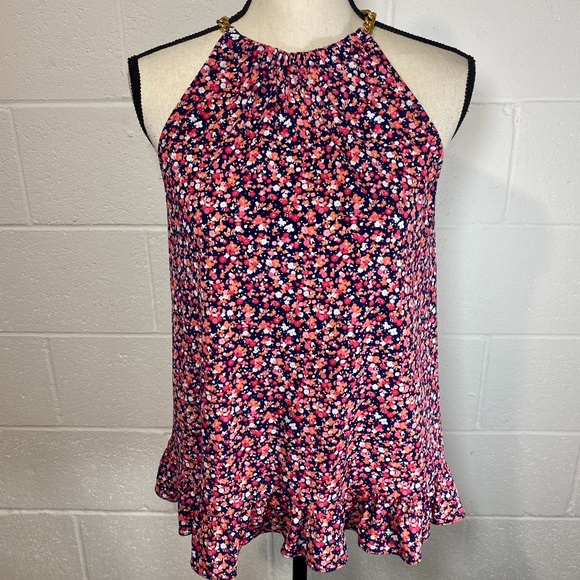 MICHAEL Michael Kors Tiny Wildflower Halter Top - Picture 1 of 10